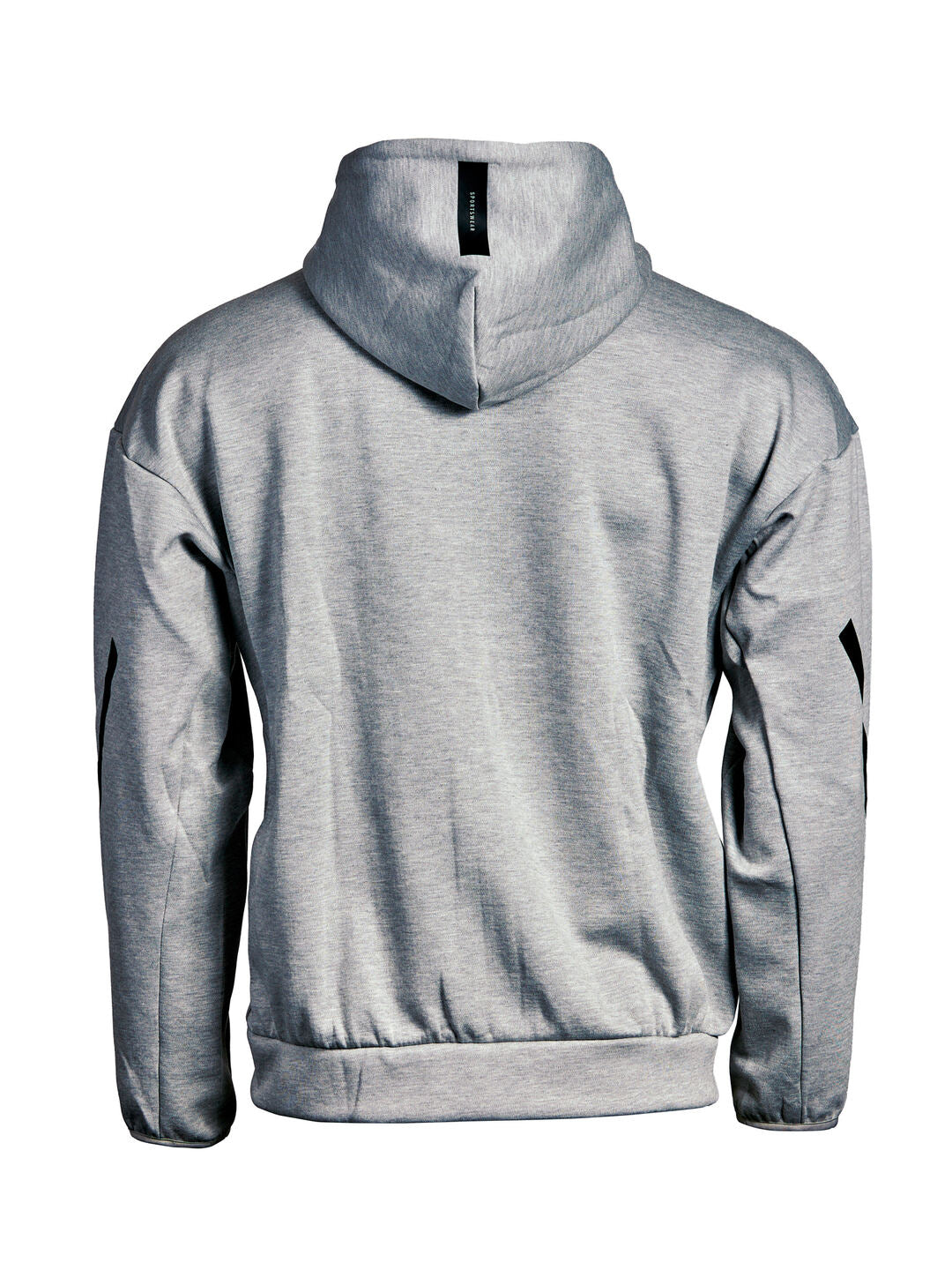 Adidas Herren-Kapuzenjacke mit Reißverschluss, grau mit schwarzem Logo