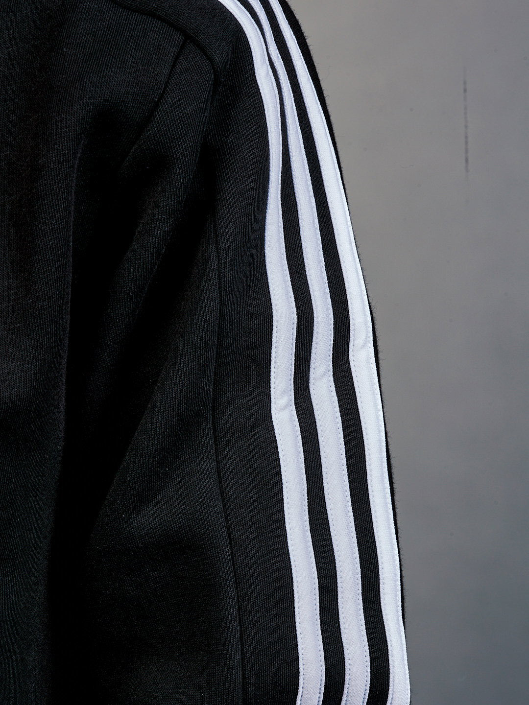 Black adidas classic hoodie with logo
