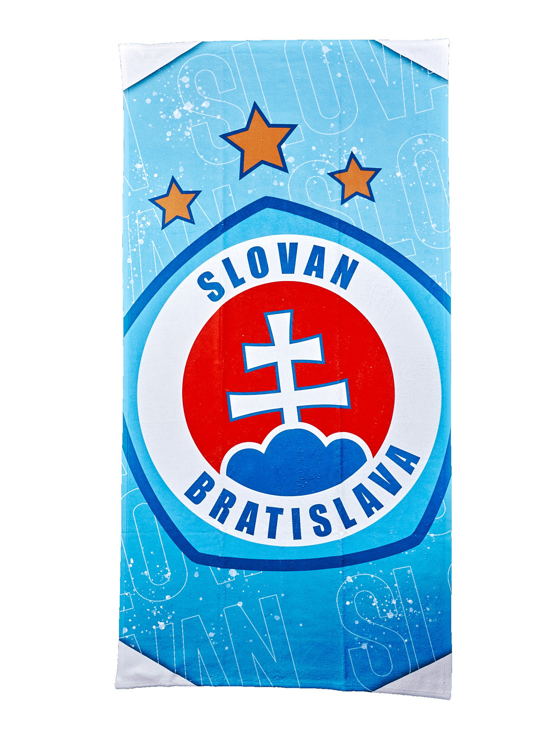 Handtuch azurblau mit Logo