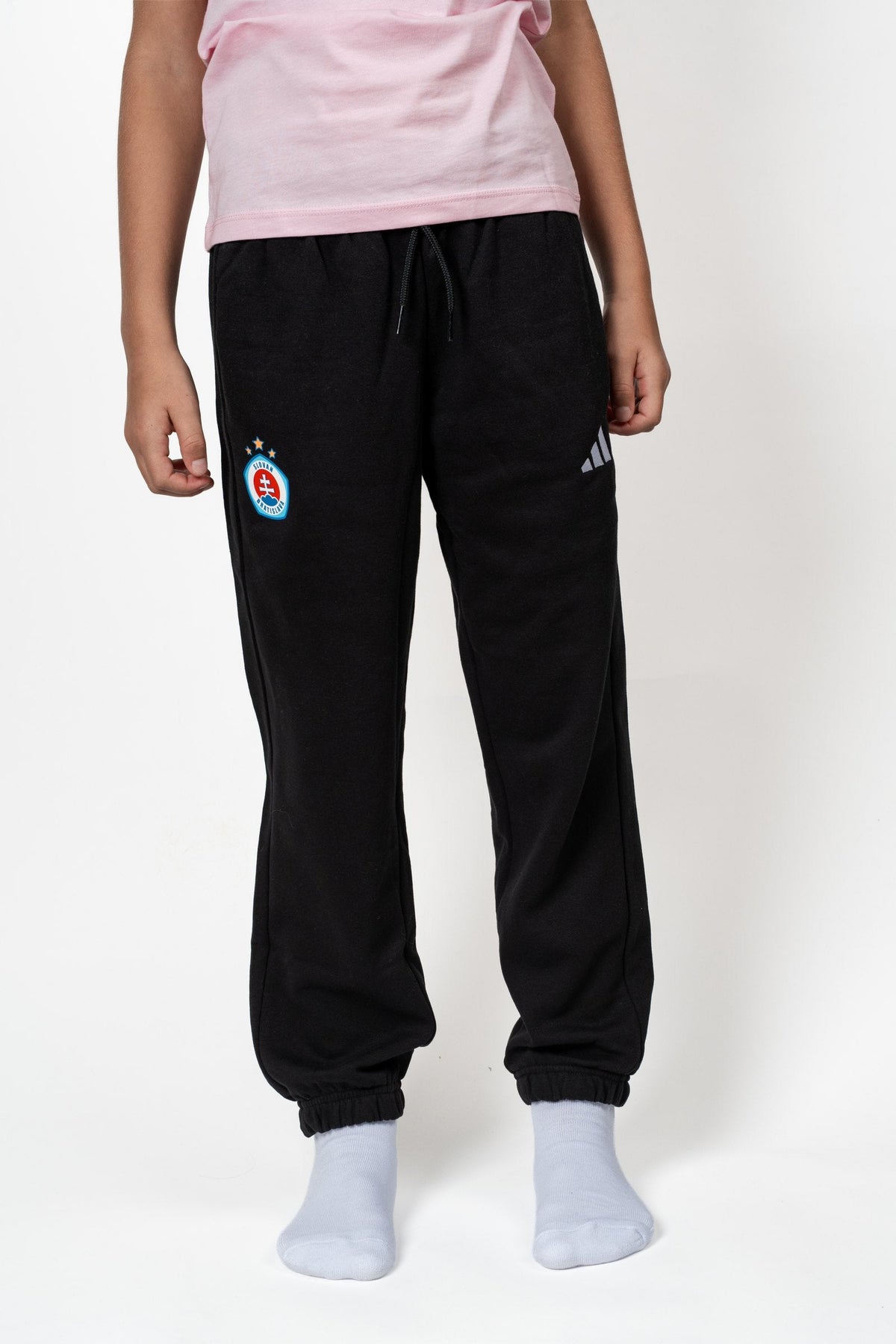 Adidas schwarze Kinder-Jogginghose
