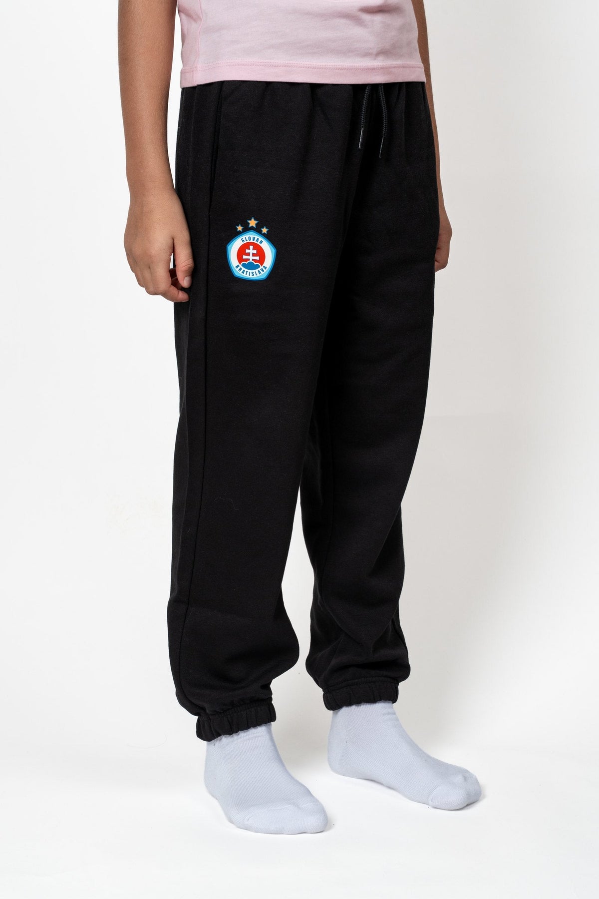 Adidas schwarze Kinder-Jogginghose