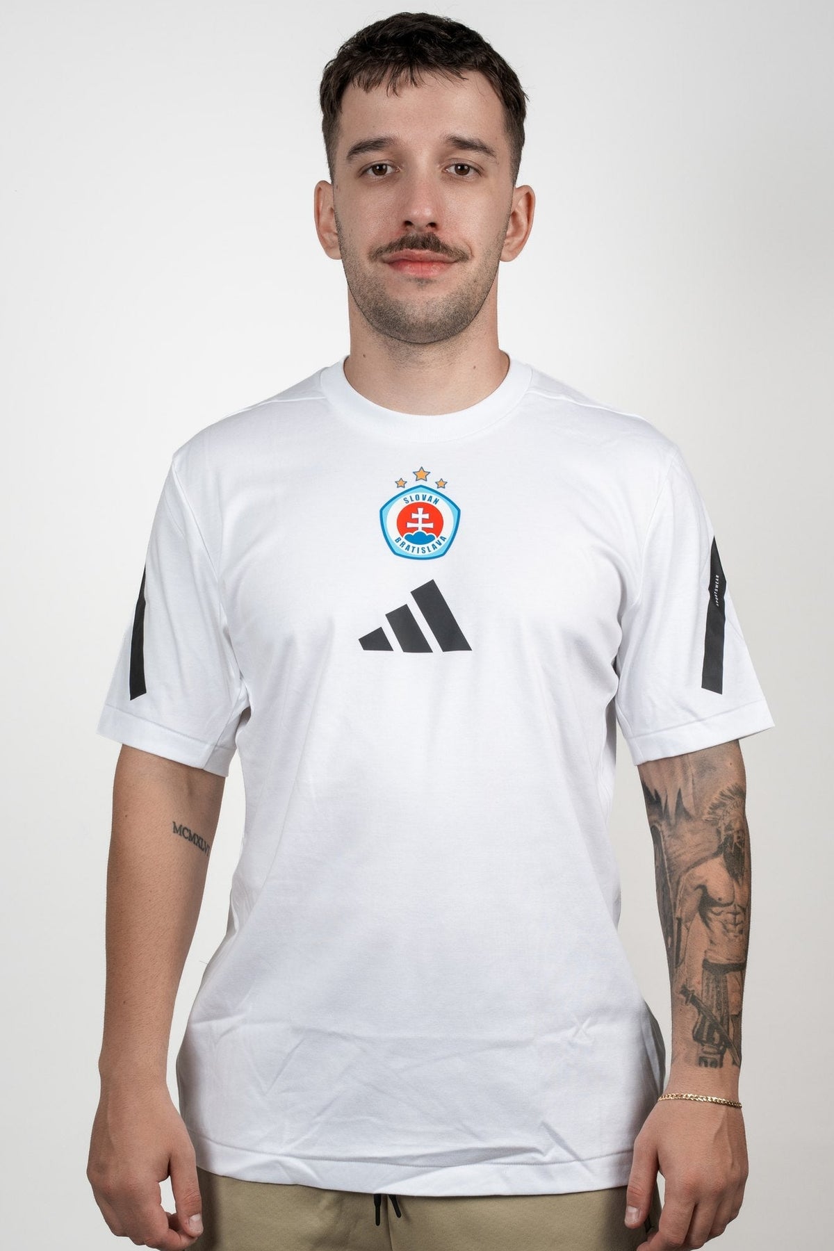 Adidas men's white Z.N.E. t-shirt