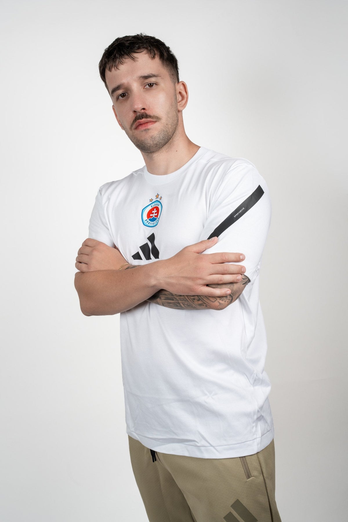 Adidas pánske biele Z.N.E. tričko