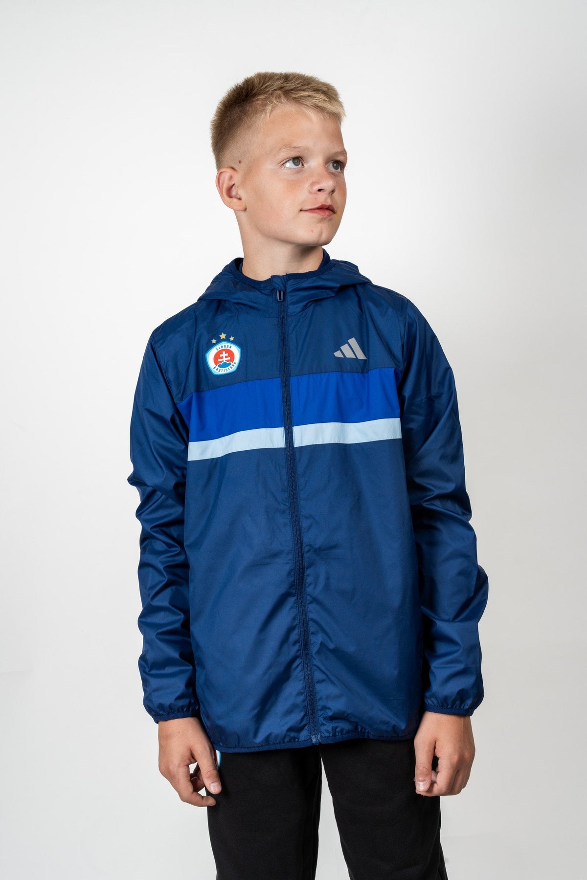 Adidas Kinderjacke dunkelblau
