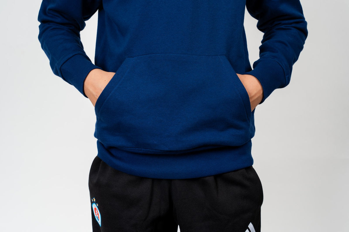 Adidas Kinder-Kapuzenpullover dunkelblau