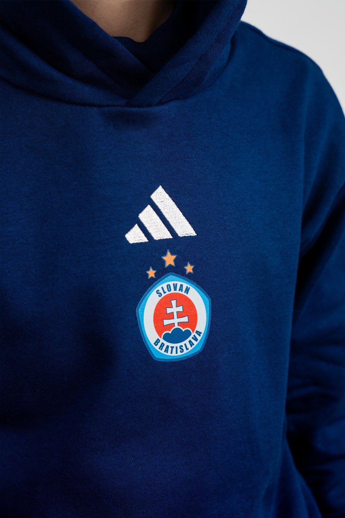 Adidas Kinder-Kapuzenpullover dunkelblau