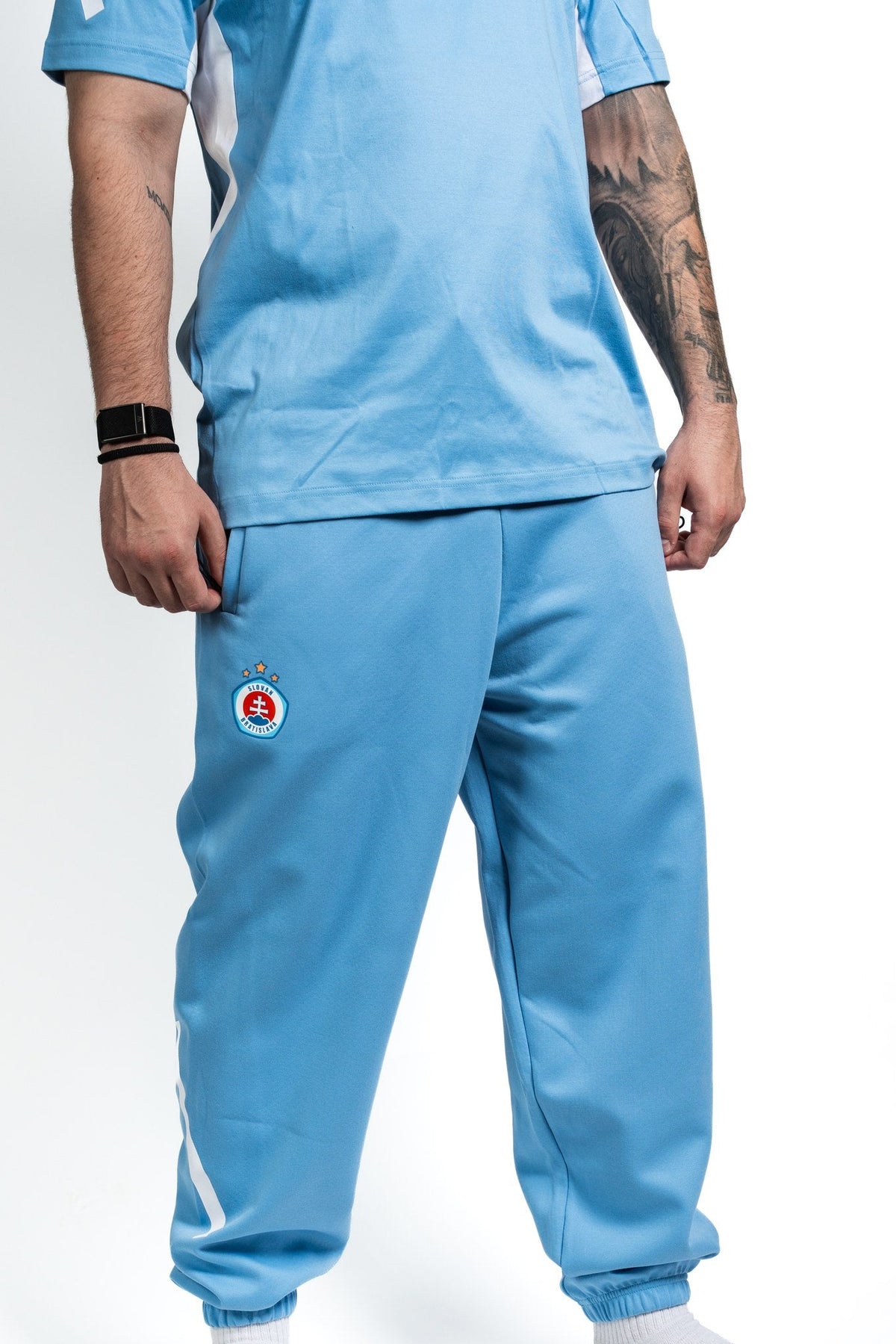 Adidas men's Z.N.E. light blue sweatpants