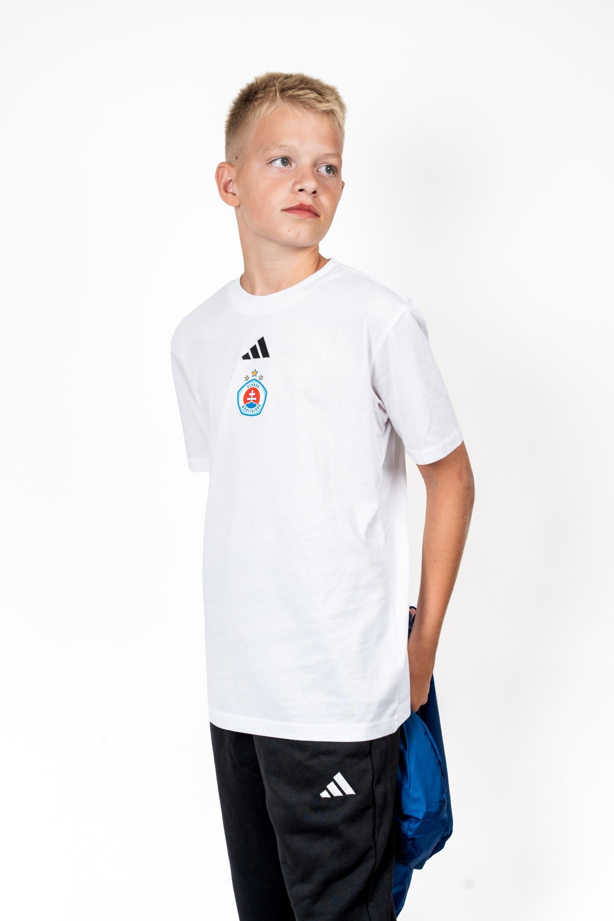 Adidas detské biele tričko