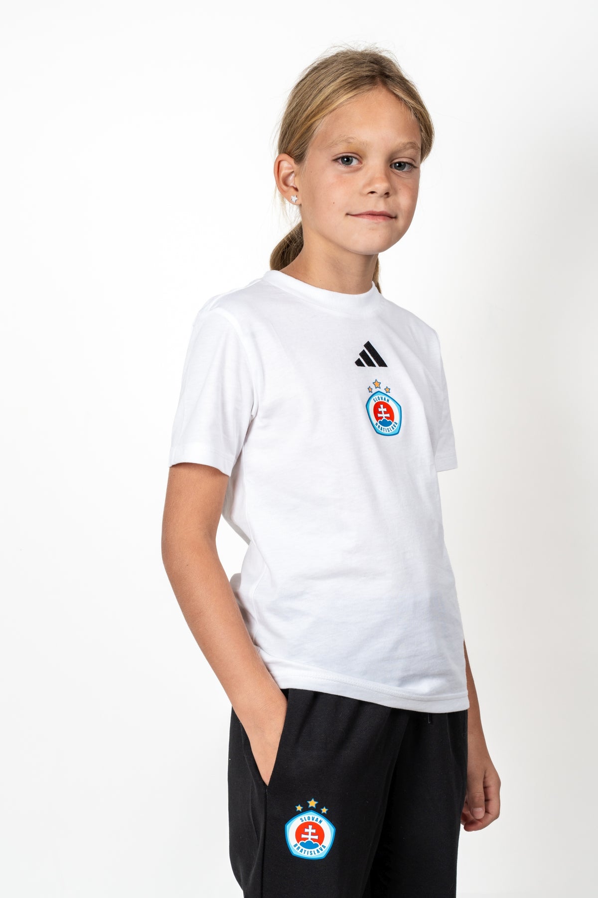Adidas detské biele tričko