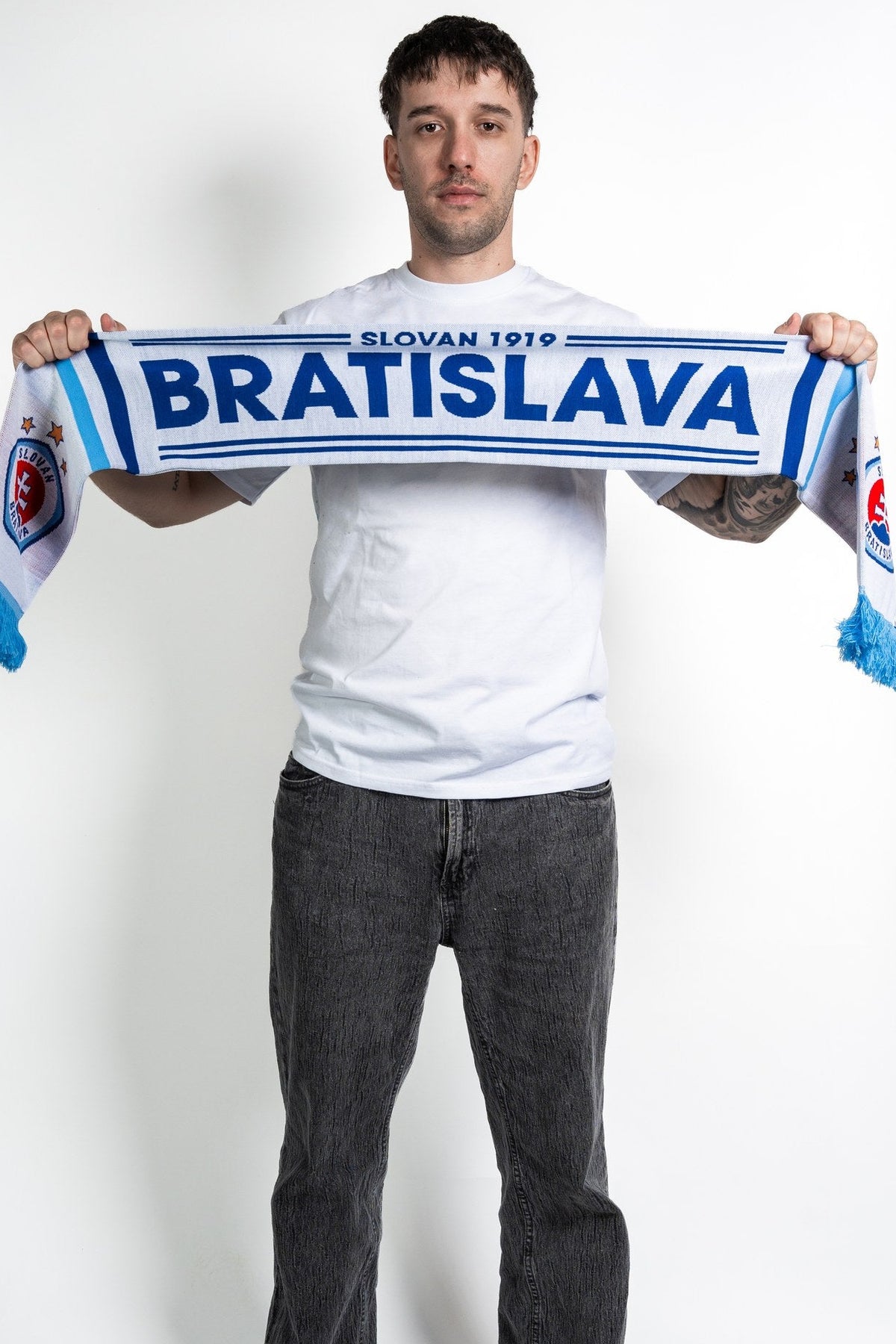 Šál Slovan 1919 biely 26/27