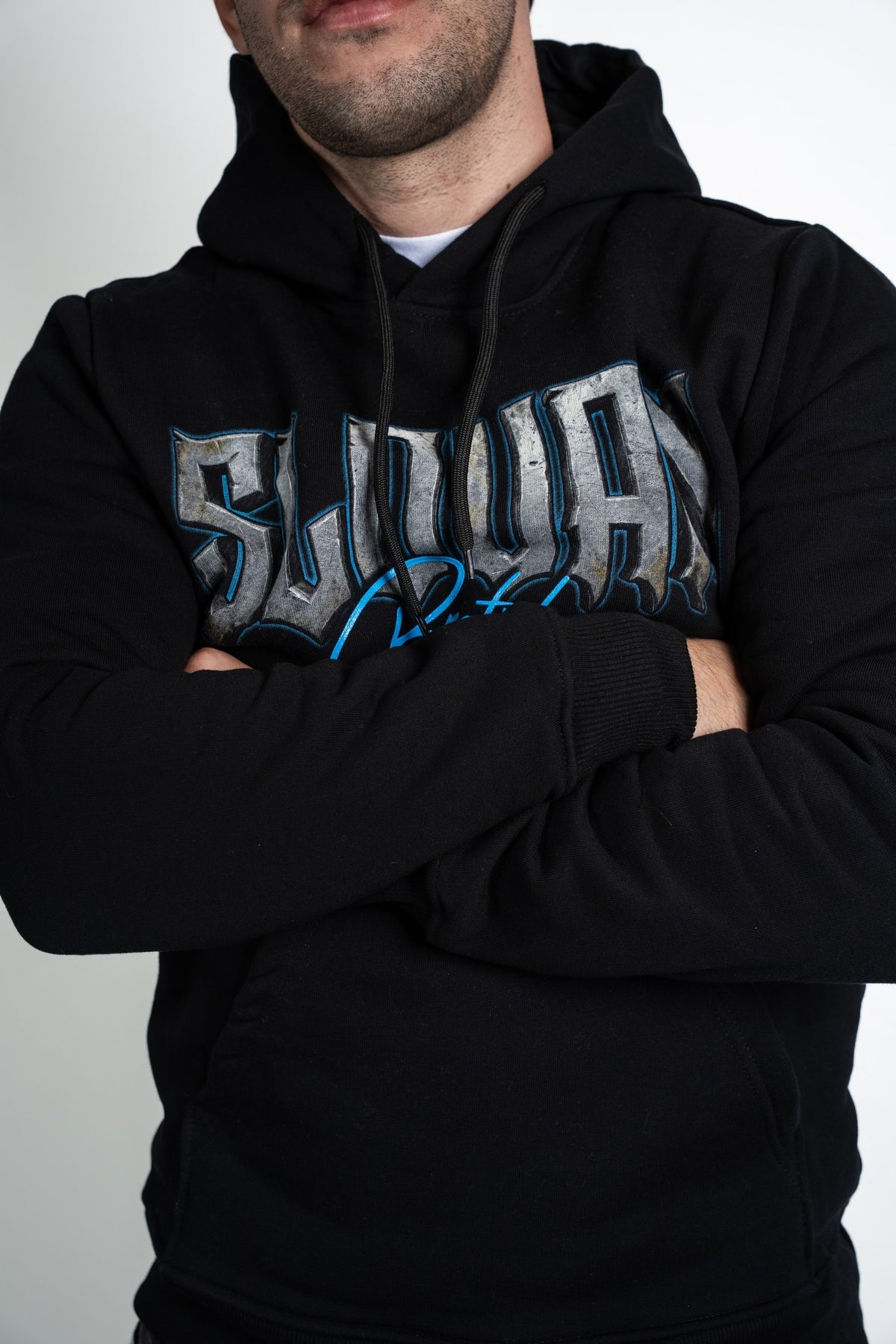 Slovan Style men's black fan hoodie