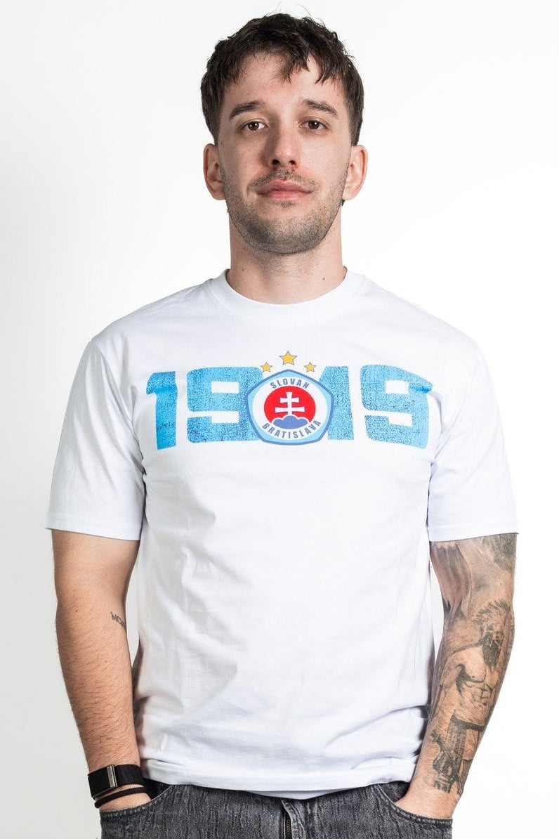 Slovan Style Herren-T-Shirt weiß My sme belasí