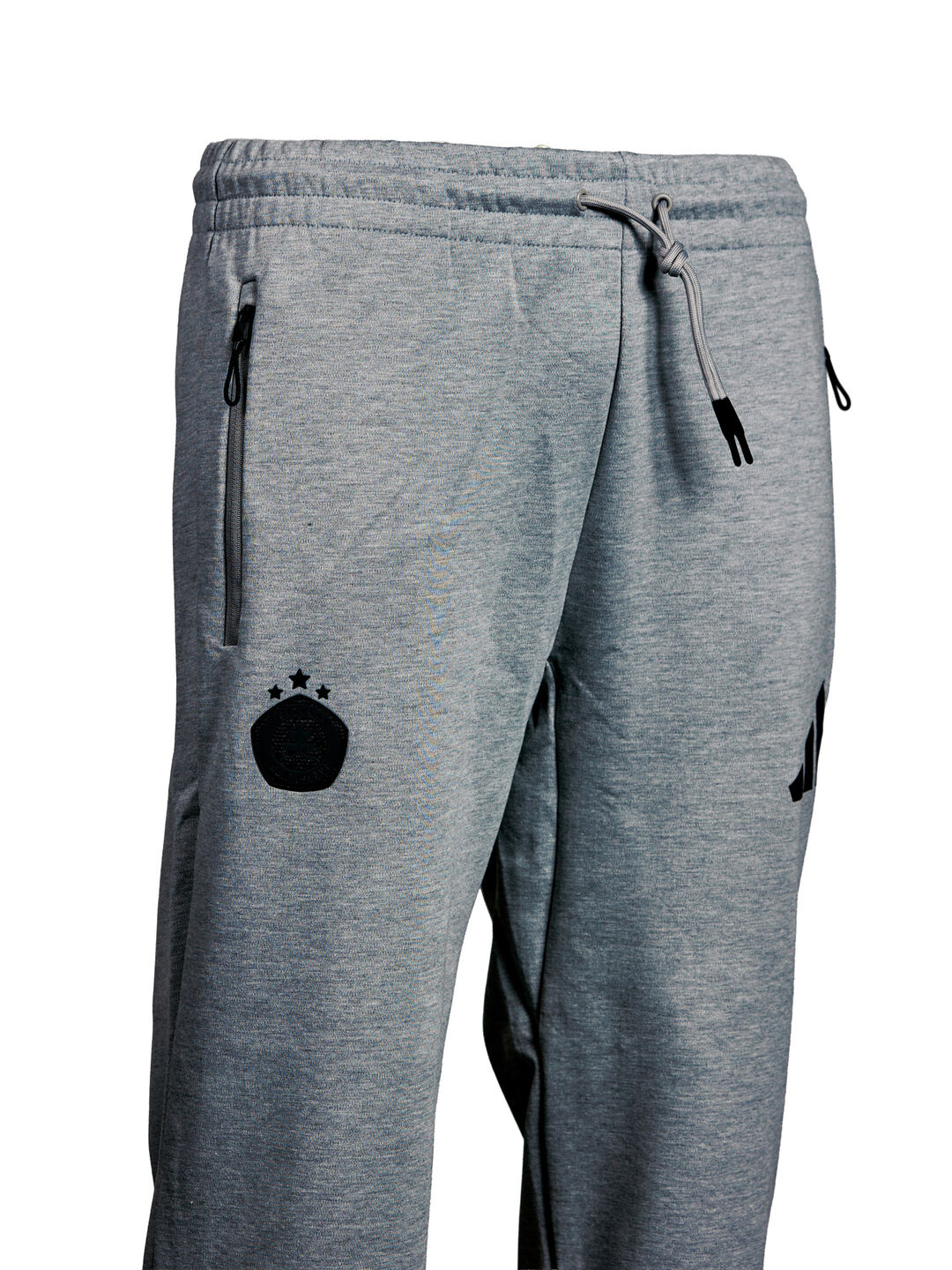 Adidas graue Herren-Jogginghose mit schwarzem Logo