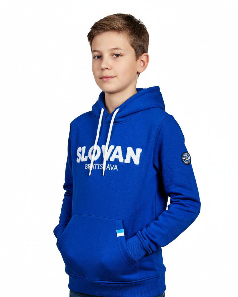 Kinder-Wollpullover blau