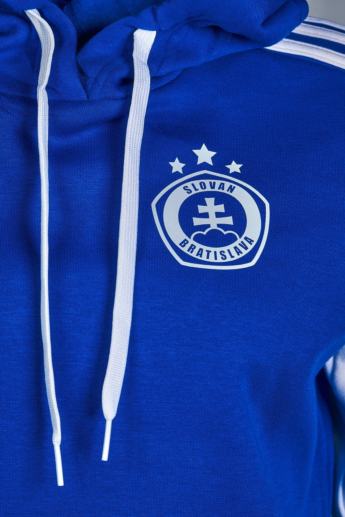 Adidas Damen-Kapuzenpullover weiß-blau