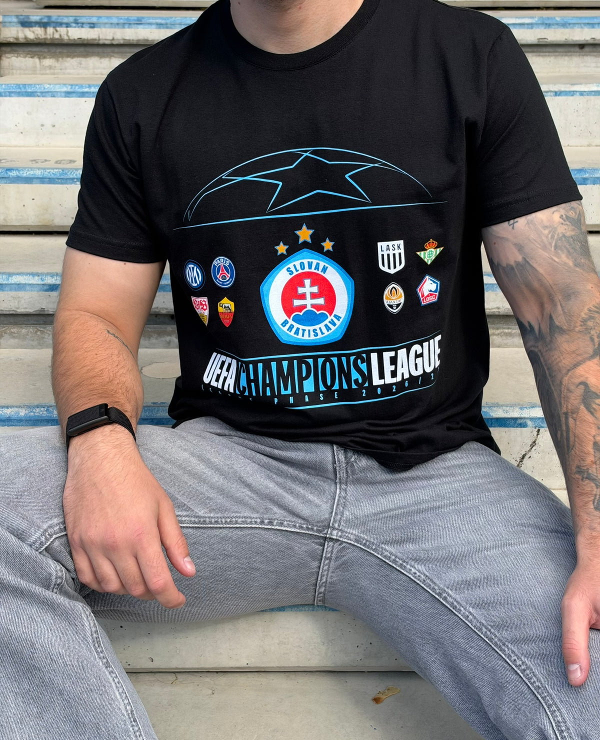 Tričko League Phase čierne 26/27