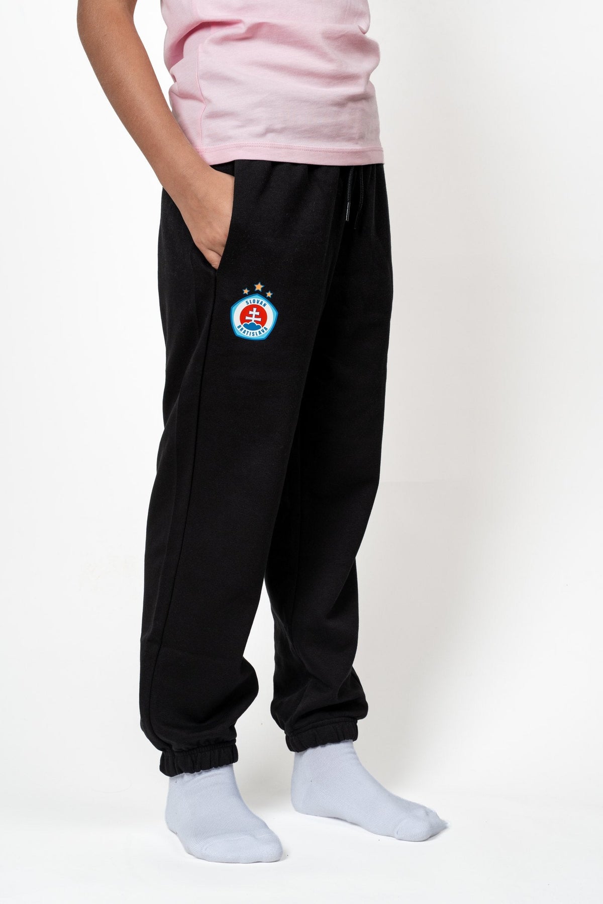 Adidas schwarze Kinder-Jogginghose