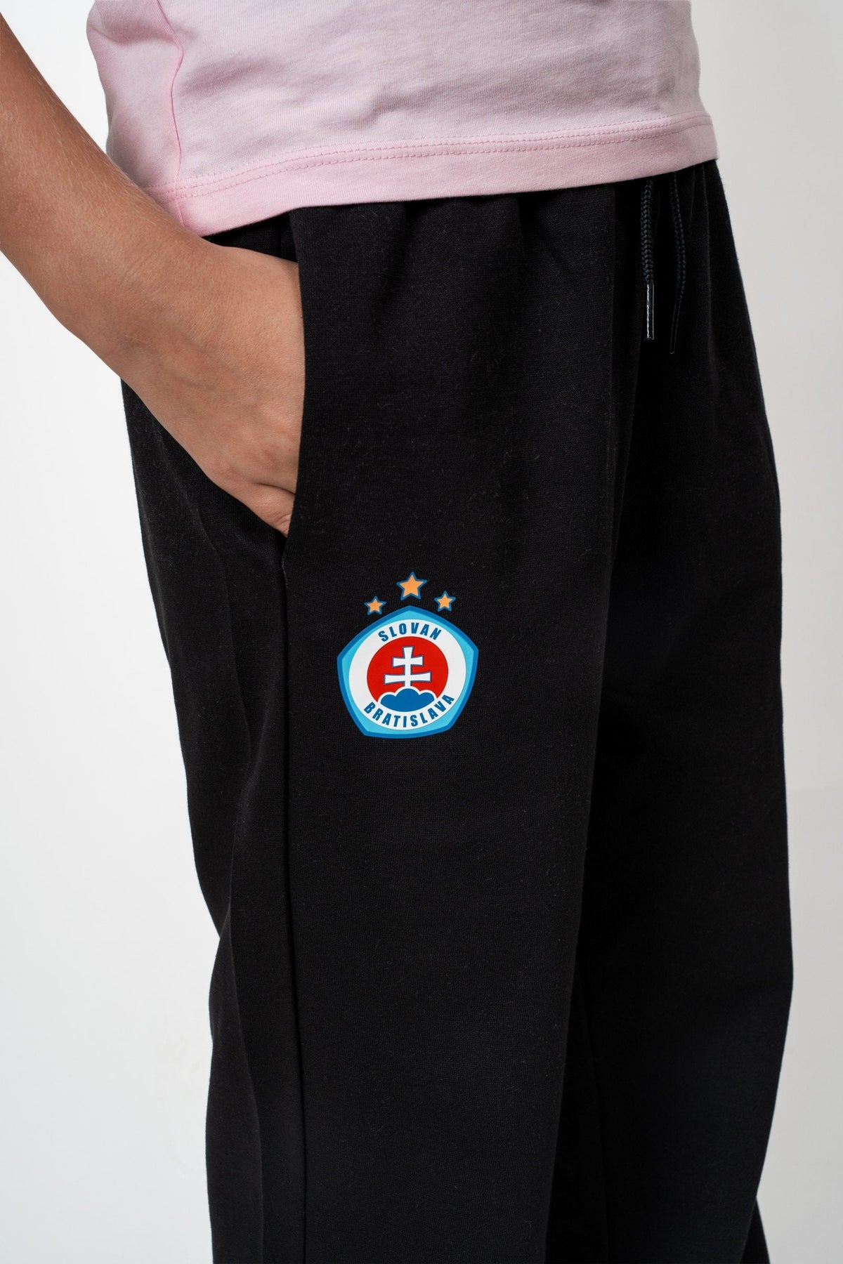 Adidas schwarze Kinder-Jogginghose