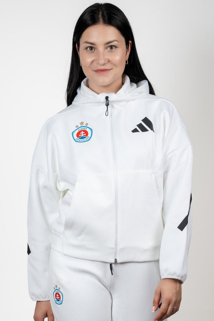 Adidas women's Z.N.E. white hoodie