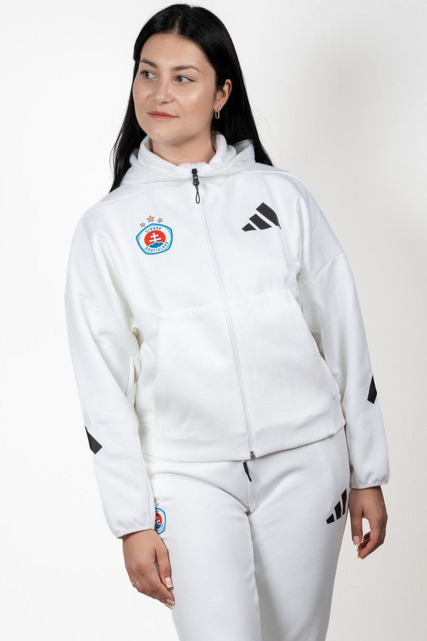 Adidas Damen Z.N.E. Kapuzenpullover weiß