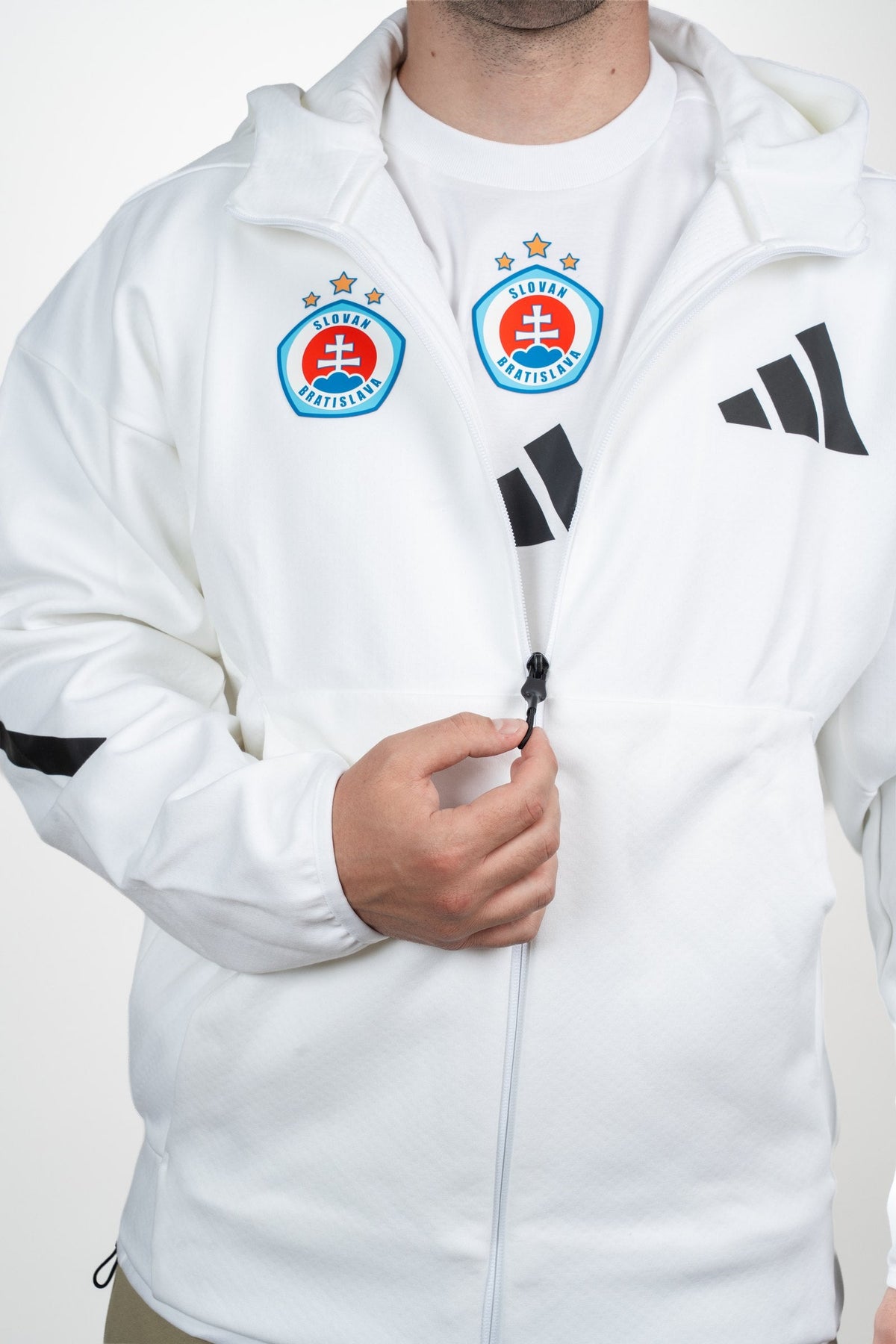 Adidas Herren-Kapuzenpullover Z.N.E. weiß