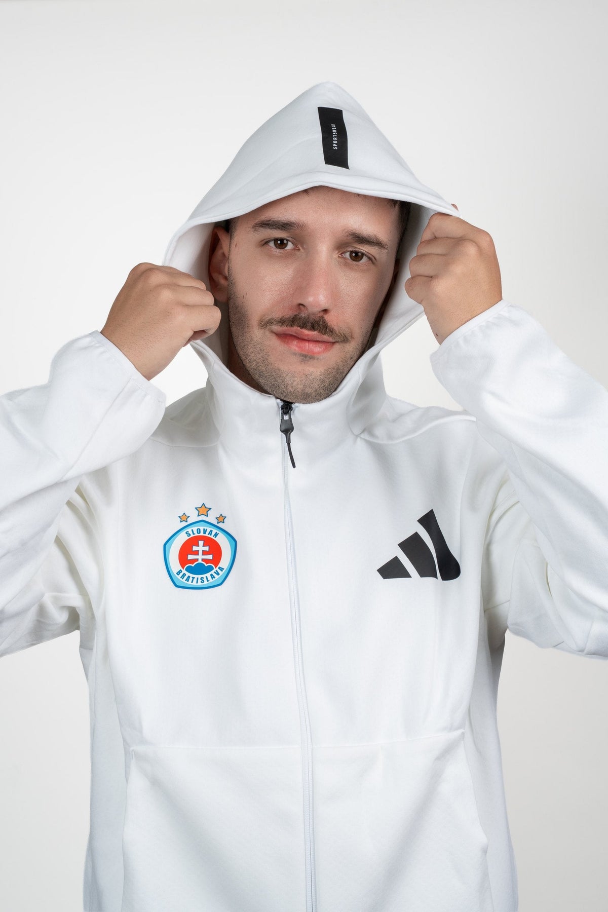 Adidas Herren-Kapuzenpullover Z.N.E. weiß