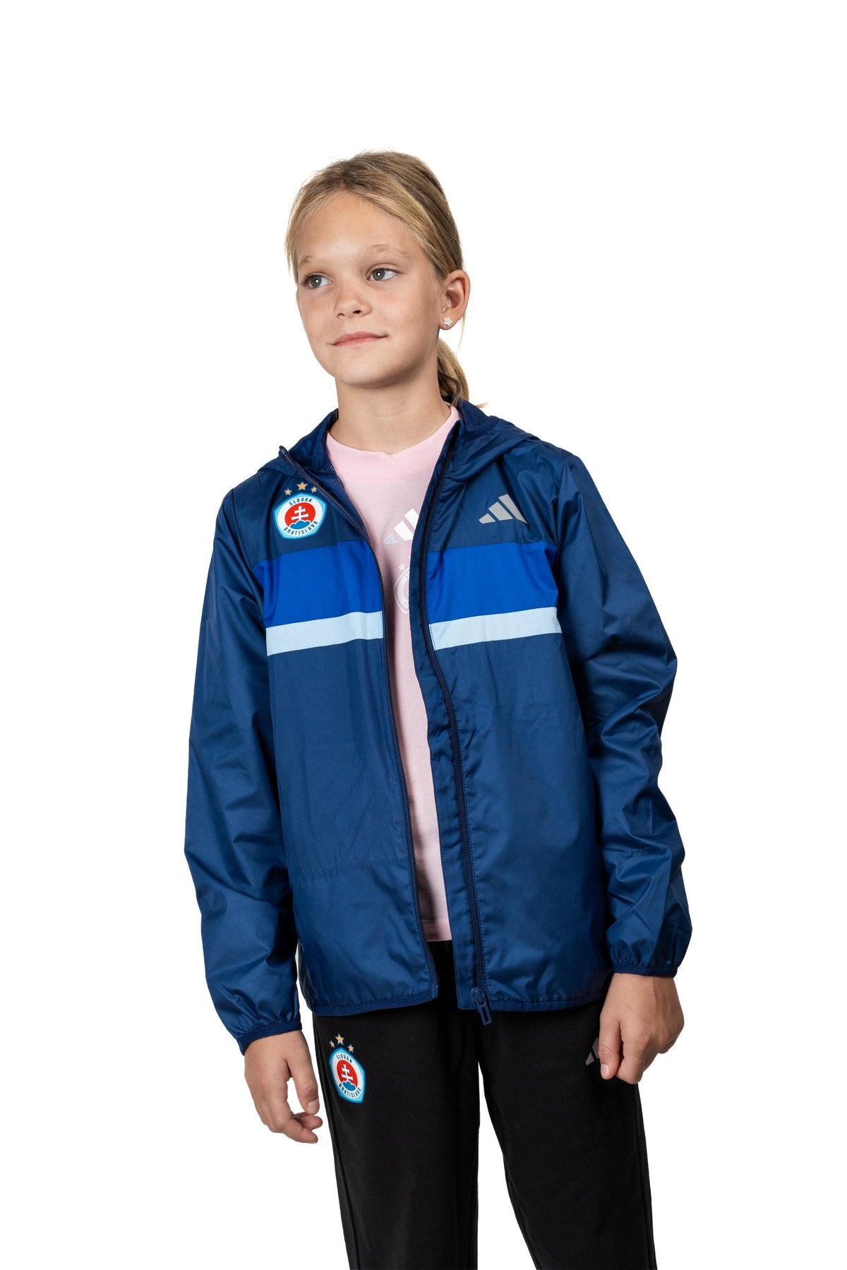 Adidas Kinderjacke dunkelblau