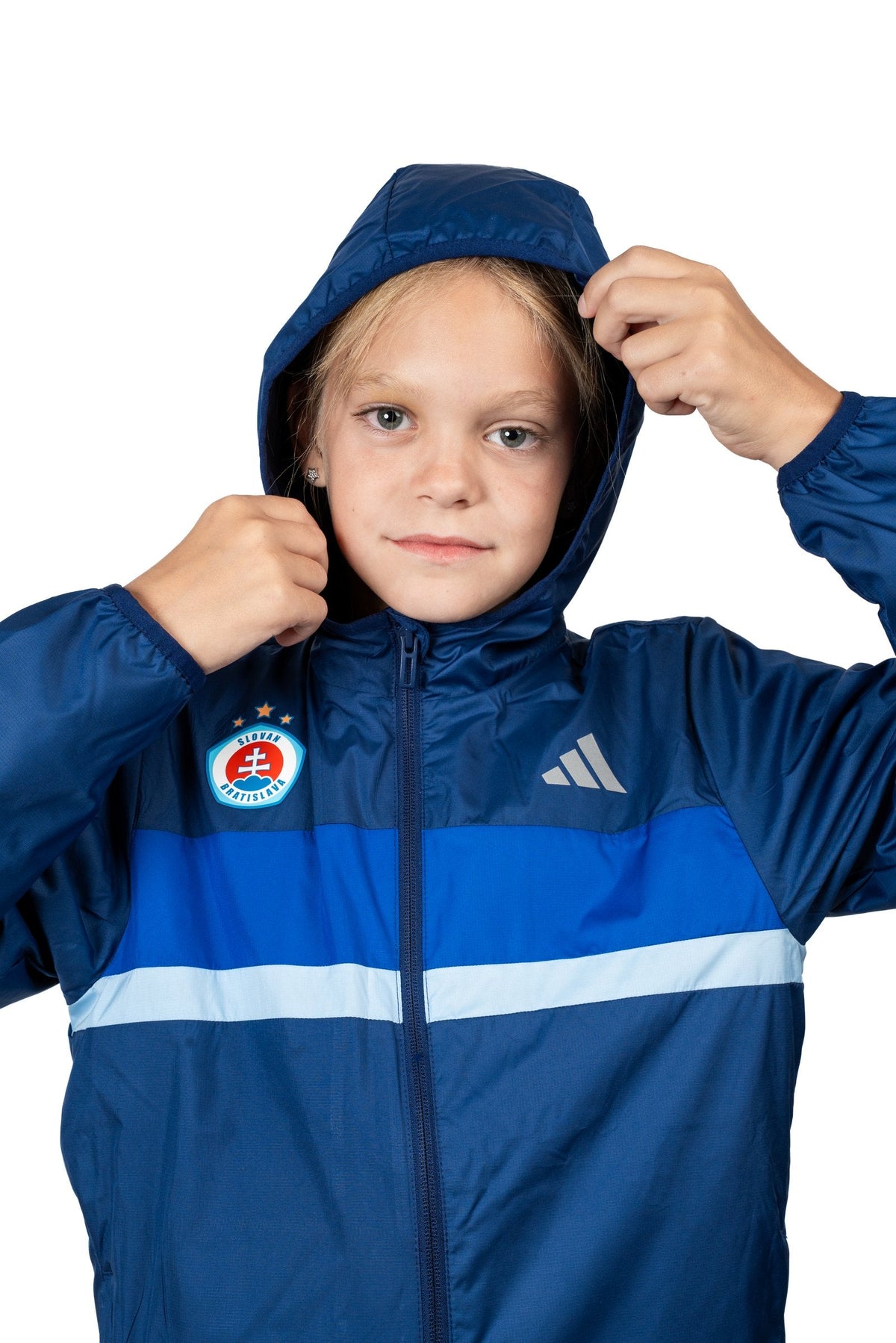 Adidas Kinderjacke dunkelblau