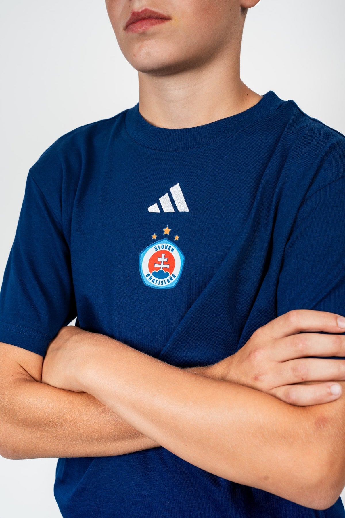 Adidas Kinder-T-Shirt dunkelblau