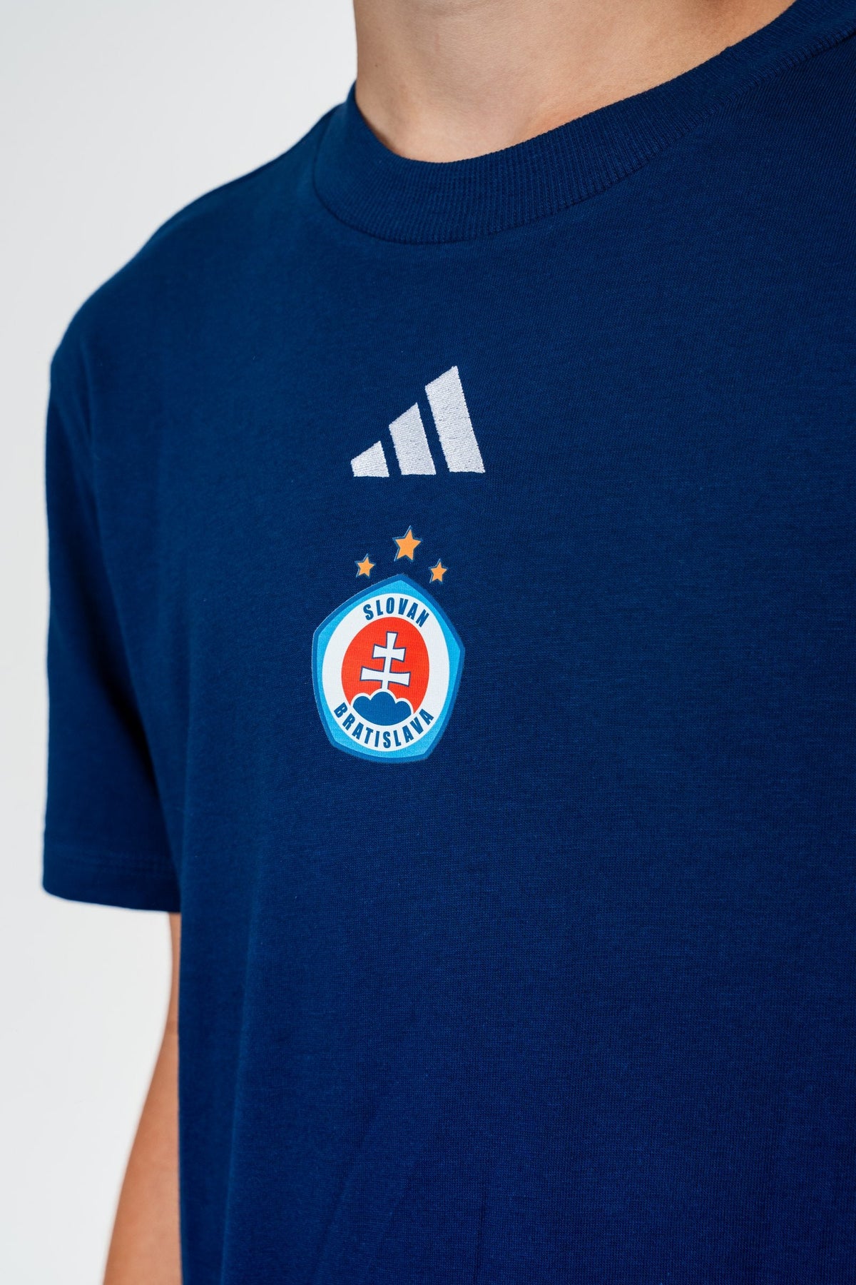 Adidas Kinder-T-Shirt dunkelblau