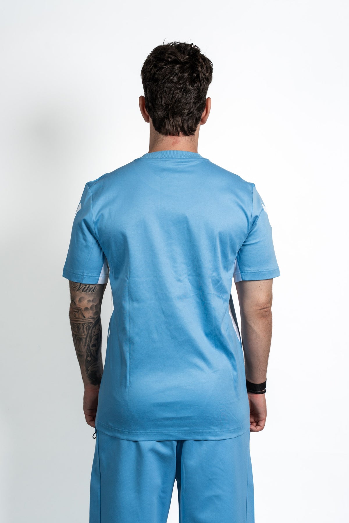 Adidas men's Z.N.E. light blue t-shirt