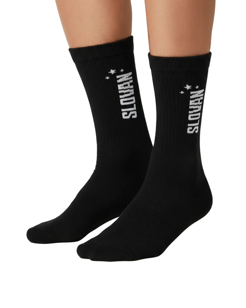 Schwarze Socken mit Logo