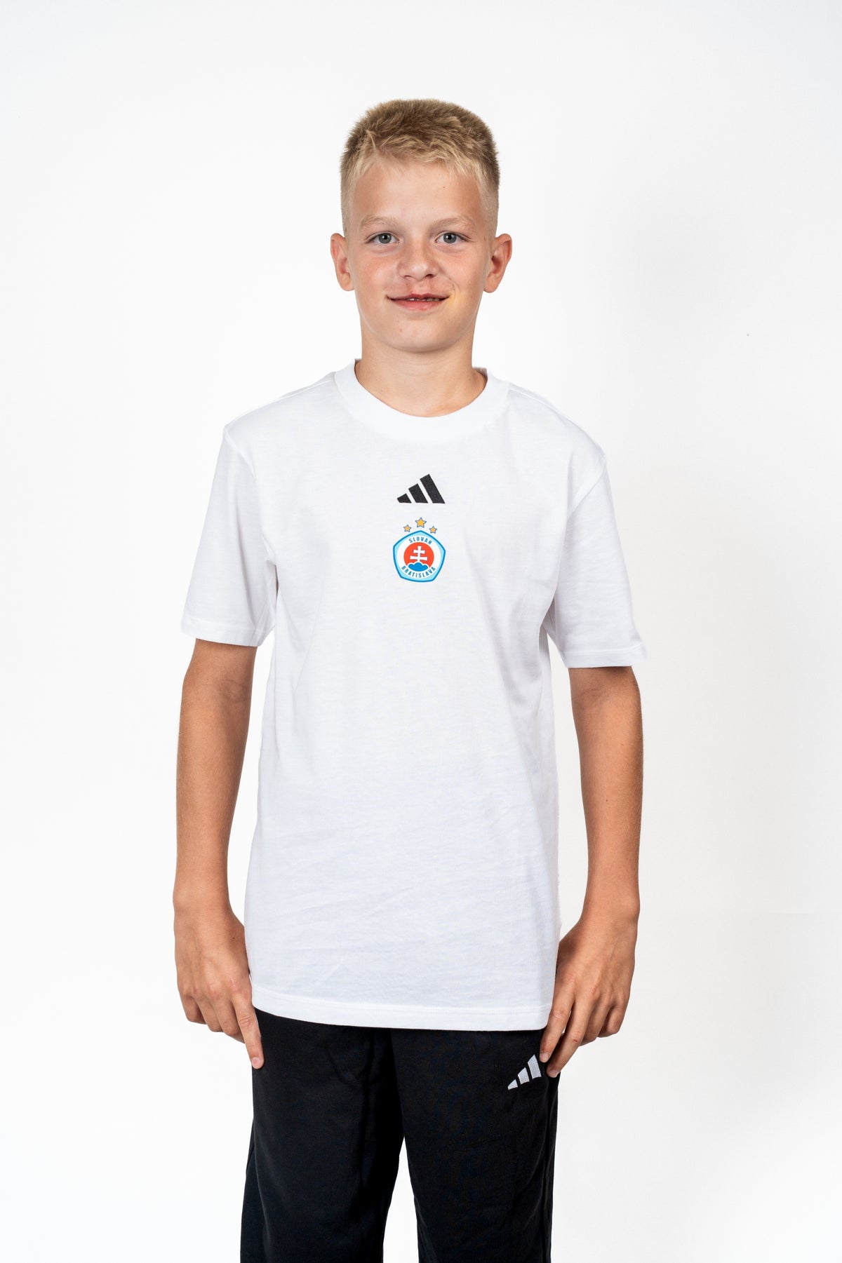 Adidas detské biele tričko