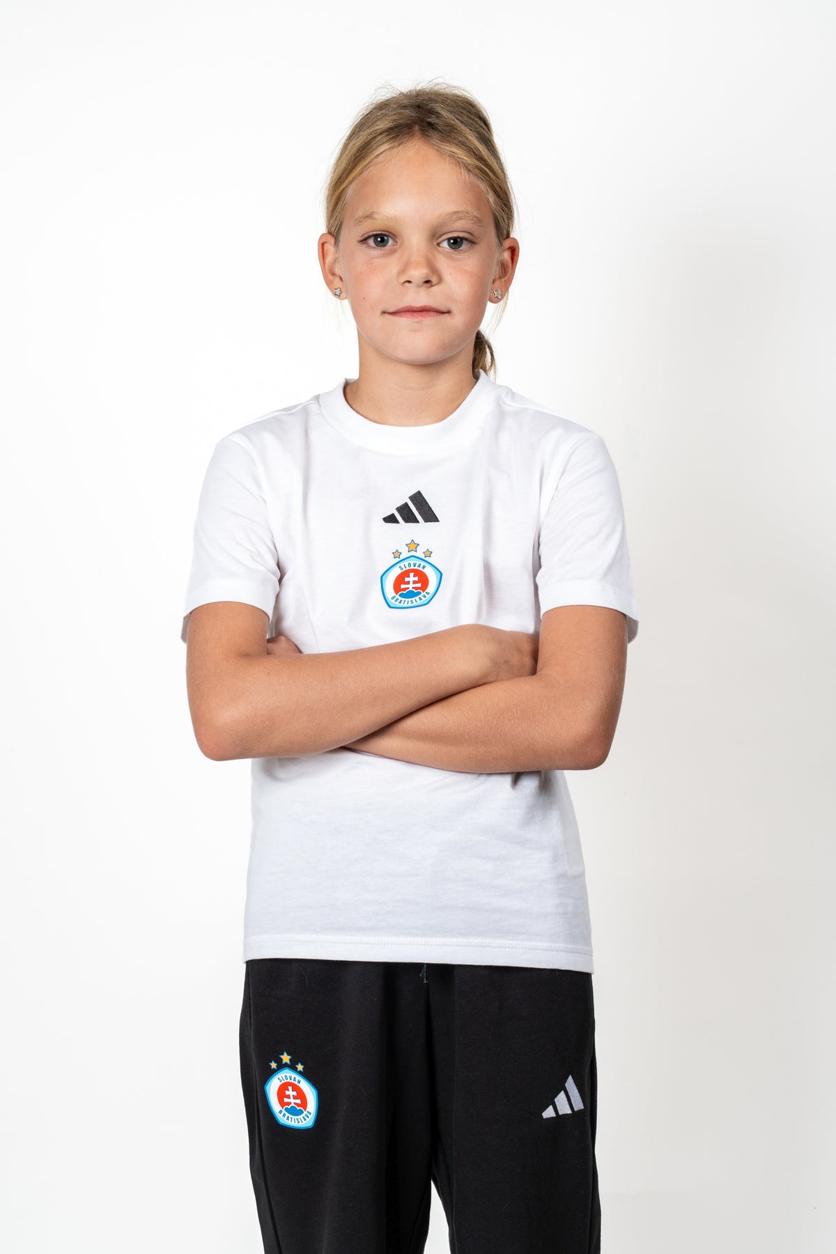 Adidas detské biele tričko
