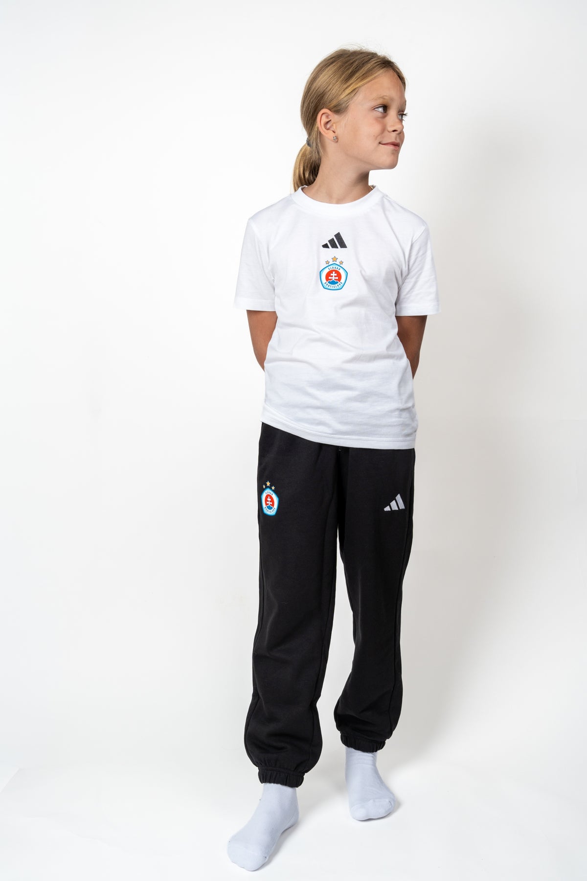 Adidas detské biele tričko