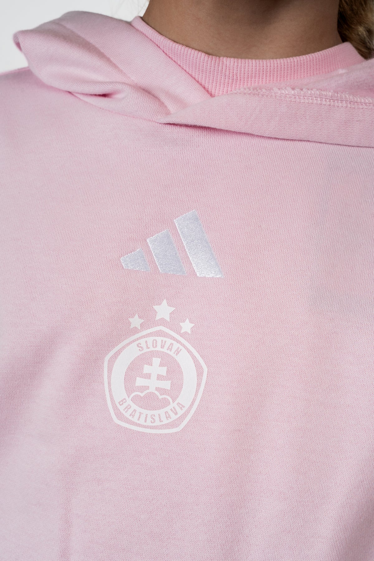 Adidas kids' pink hoodie