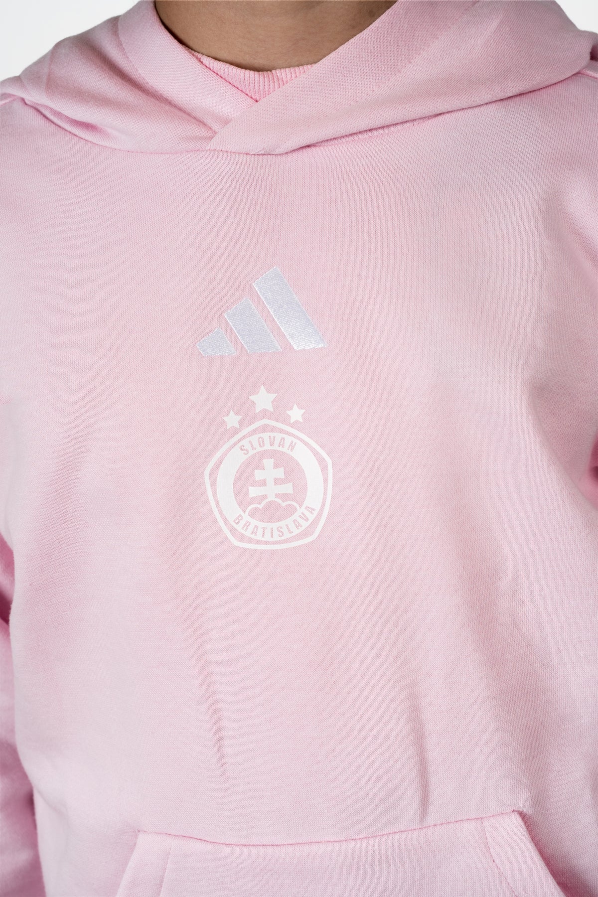 Adidas kids' pink hoodie
