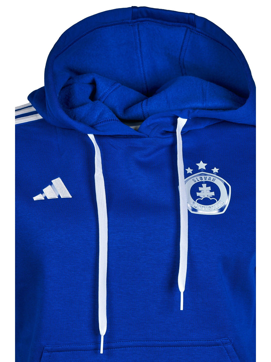 Adidas Damen-Kapuzenpullover weiß-blau