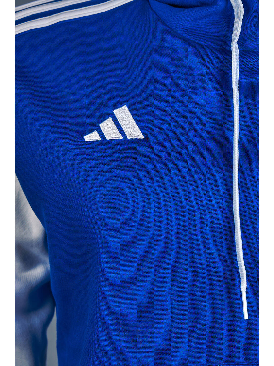 Adidas Damen-Kapuzenpullover weiß-blau