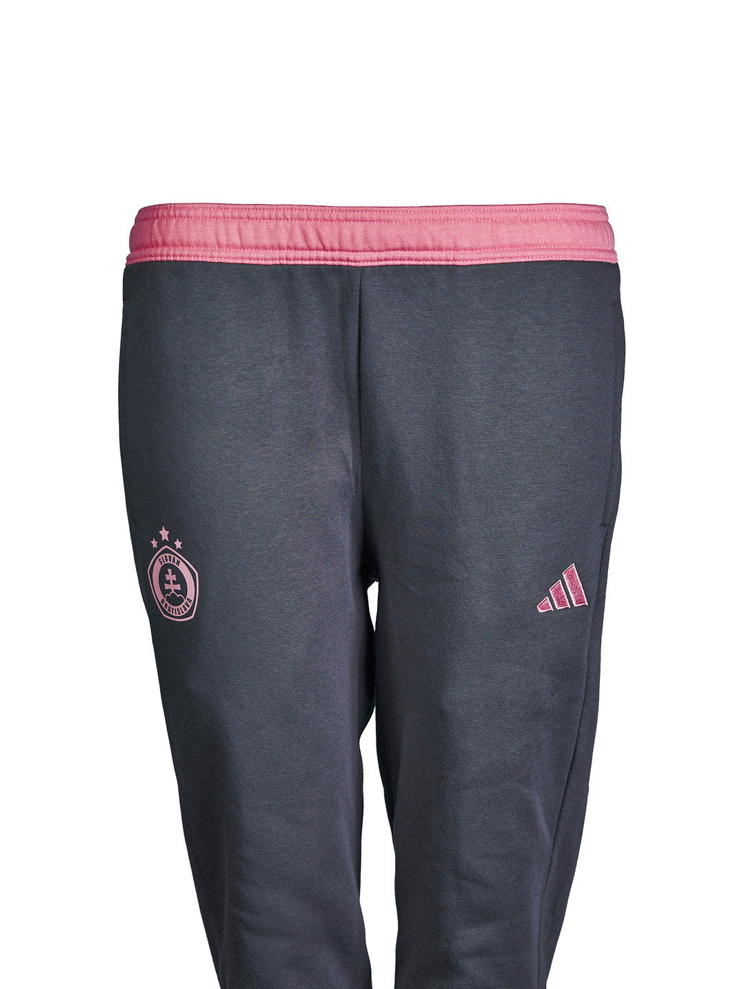 Adidas women's grey and pink sweatpants