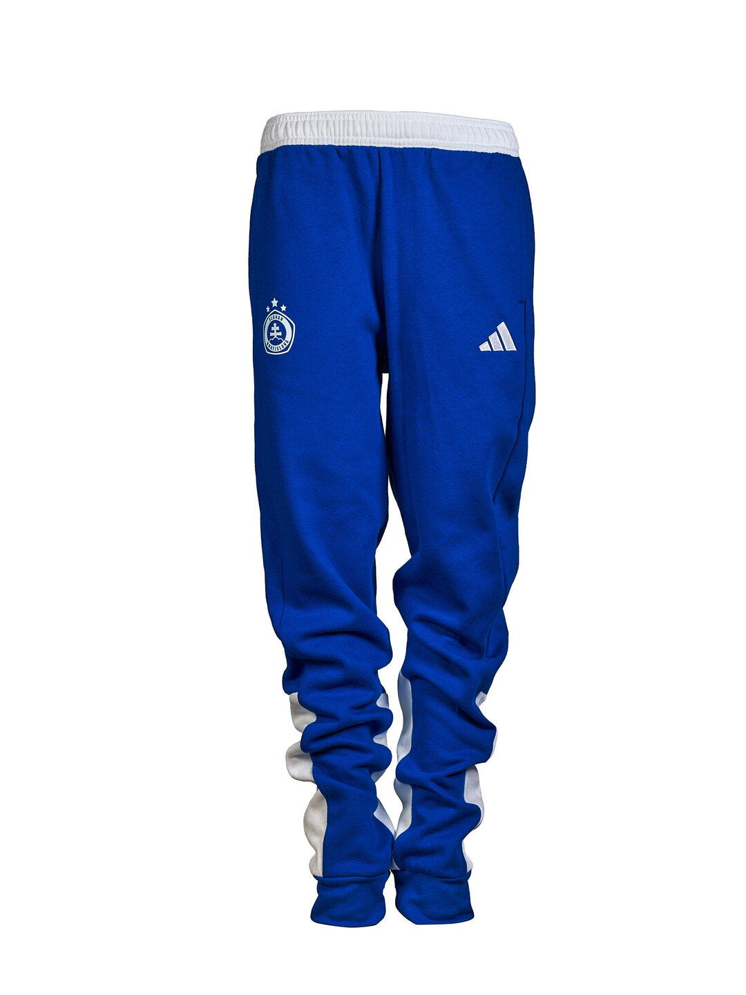 Adidas kids' white and blue sweatpants