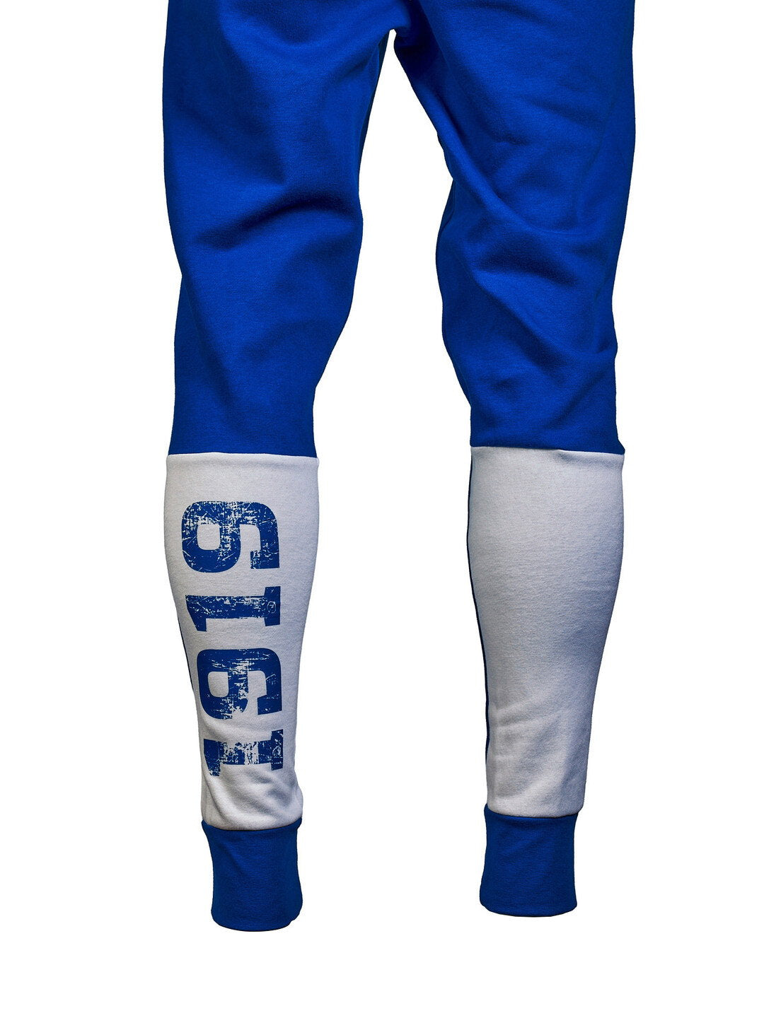 Adidas Herren-Trainingshose in Weiß-Blau