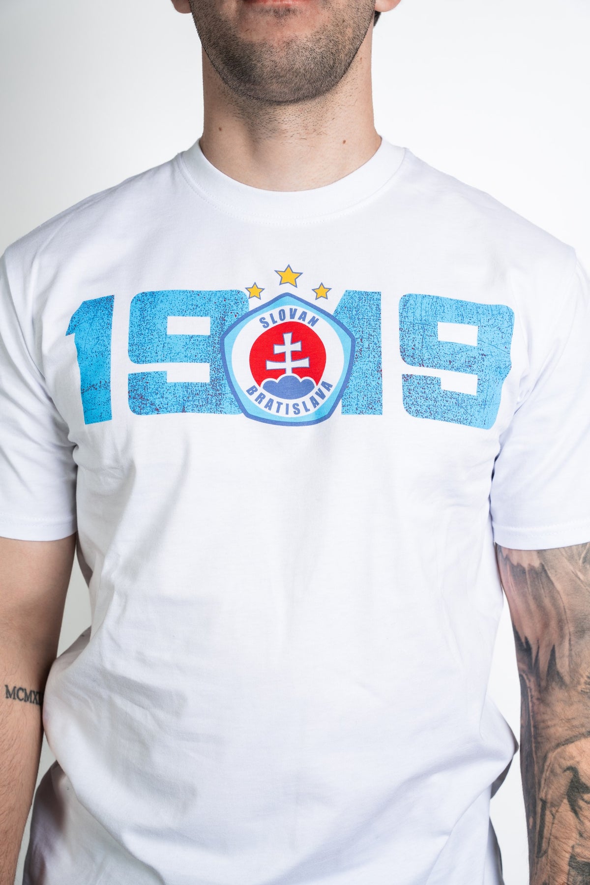 Slovan Style Herren-T-Shirt weiß My sme belasí