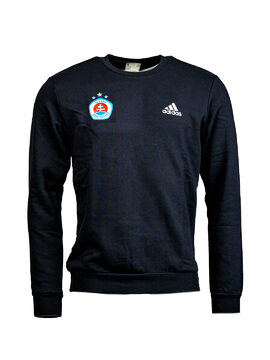 Čierny crewneck adidas s logom