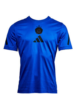 Adidas pánske Vychádzkové tričko Royal Blue s čiernym logom