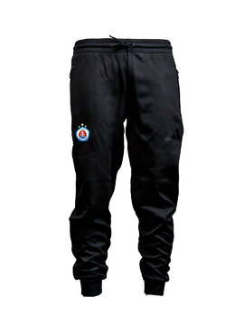 Adidas pánske čierne tepláky s farebným logom